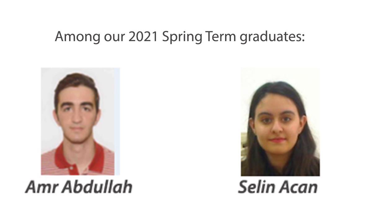 Among our 2021 Spring Term graduates: