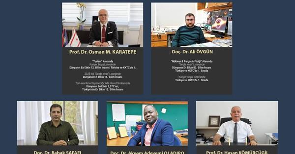 Our faculty member Prof. Hasan Kömürcügil has been listed among the top 100 researchers in his field